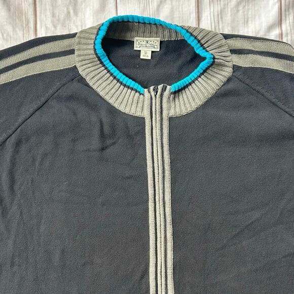 Vintage Liberty Blues full zip knit sweater Y2K retro big and tall grunge 8XL - Picture 2 of 12